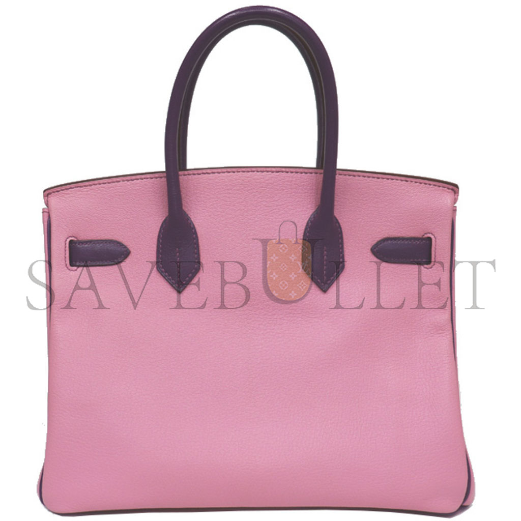 HERMES MASTER BIRKIN 30 EPSOM MALVA AND ANEMONE PURPLE SILVER BUCKLE 5010502009566 (30*23*15cm)